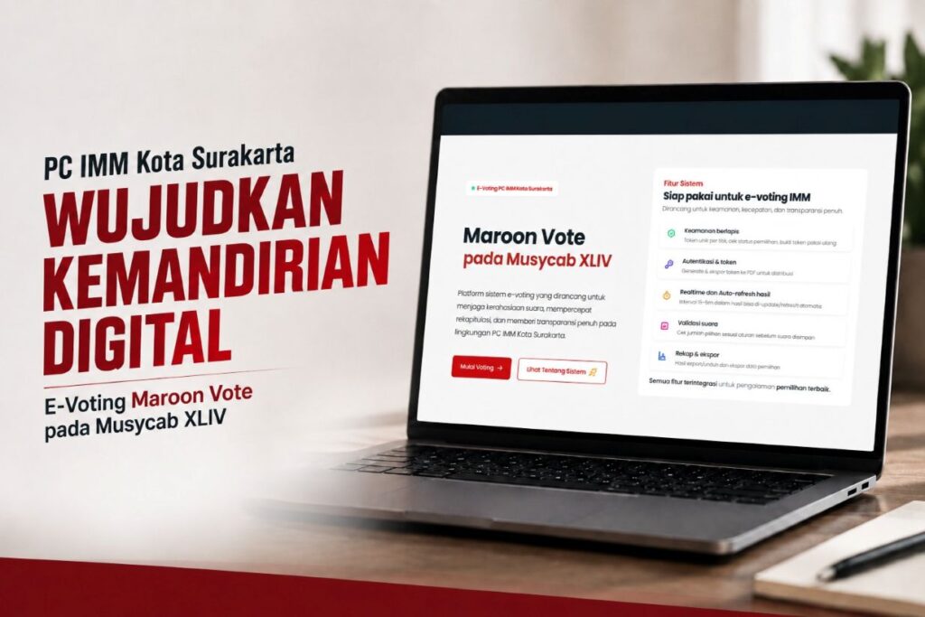 IMM Kota Solo Sukses Terapkan E-Voting Maroon Vote pada Musycab XLIV