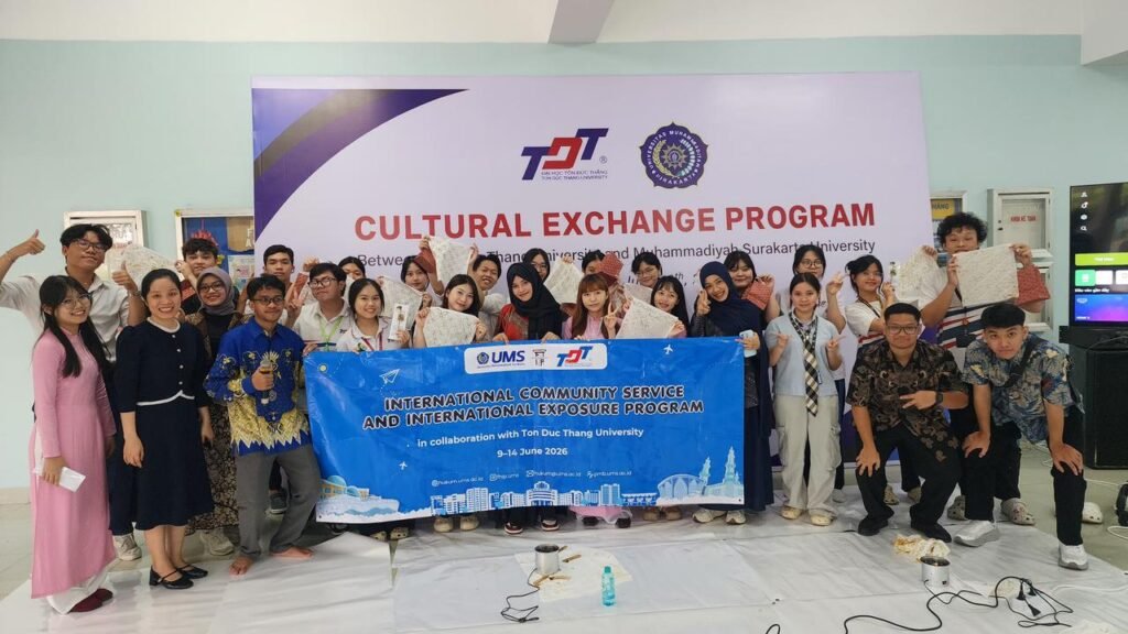 Program Studi Ilmu Hukum Fakultas Hukum dan Ilmu Politik (FHIP) Universitas Muhammadiyah Surakarta (UMS) melaksanakan rangkaian kegiatan International Exposure dan International Community Service di Vietnam pada 9–14 Juni 2026.