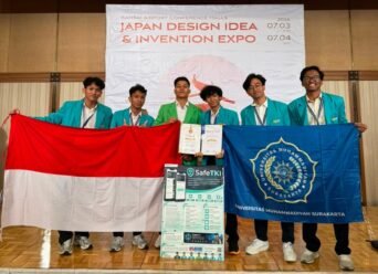 Inovasi SafeTKI Antar Mahasiswa UMS Raih Silver Medal JDIE 2026 di Jepang