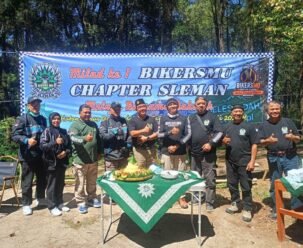 BikersMu Sleman Rayakan Milad Ke-1 dengan Aksi Sosial dan Dakwah di Jalanan