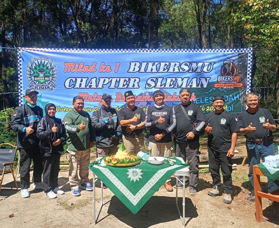 BikersMu Sleman Rayakan Milad Ke-1 dengan Aksi Sosial dan Dakwah di Jalanan