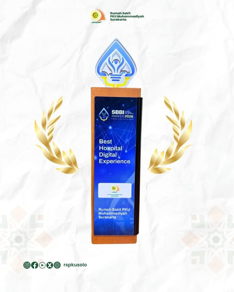 RS PKU Muhammadiyah Surakarta kembali menorehkan prestasi dengan meraih penghargaan Best Hospital Digital Experience dalam ajang Solopos Best Brand and Innovation (SBBI) Awards 2026 yang diselenggarakan di The Alana Hotel & Convention Center Karanganyar, Jumat (17/7/2026).