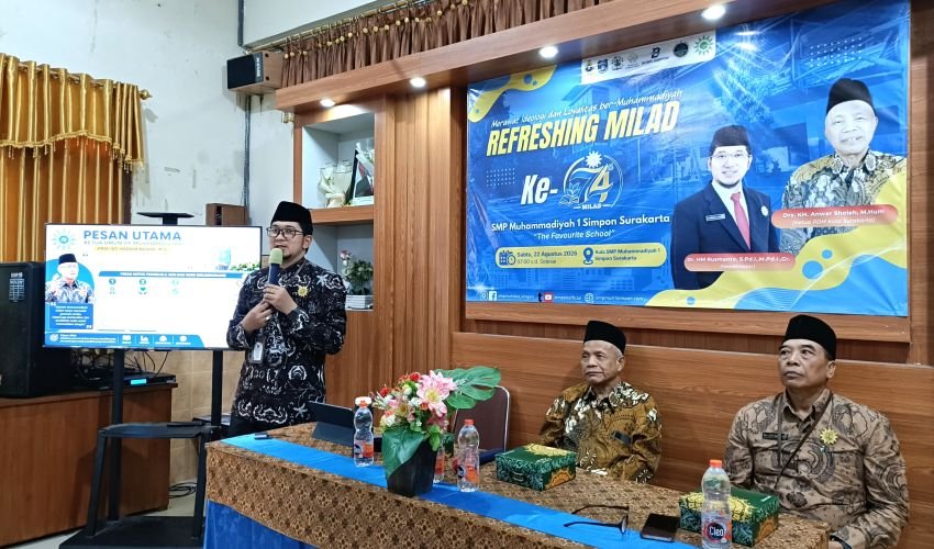 Kepala SMP Muhammadiyah 1 Simpon Sampaikan 5 Pesan dari Ketua Umum PP Muhammadiyah