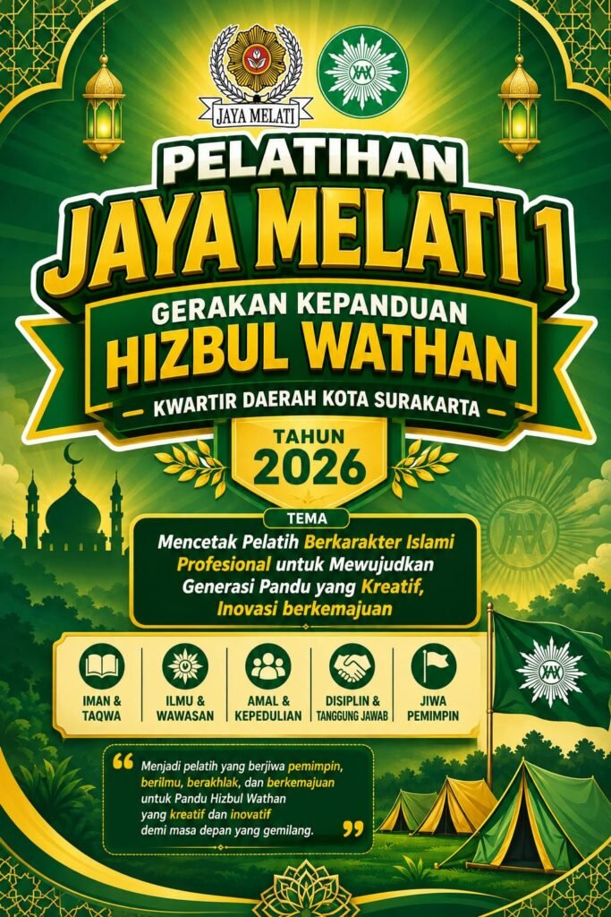 Kwarda HW Solo Siapkan 85 Calon Pelatih Lewat Jaya Melati 1