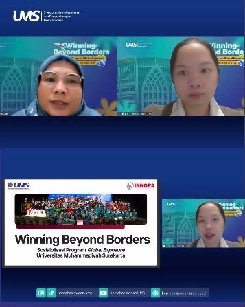 Webinar Sosialisasi Program Global Exposure bertajuk Winning Beyond Borders: Mewujudkan Prestasi Global melalui Kompetisi dan Kolaborasi Internasional.
