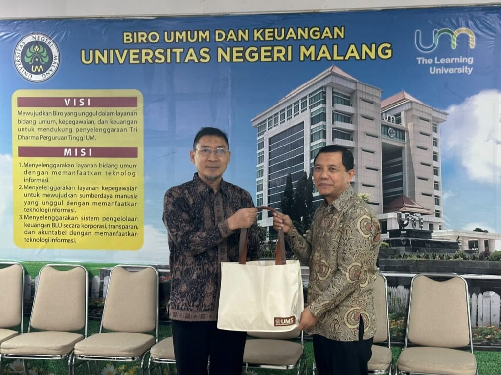 Universitas Muhammadiyah Surakarta (UMS) mempelajari strategi internasionalisasi dan pemeringkatan global melalui benchmarking ke Universitas Negeri Malang (UM), Jumat (11/9/2026).