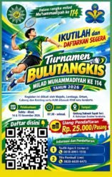 Sambut Milad ke-114, PDM Solo Geber Turnamen Badminton